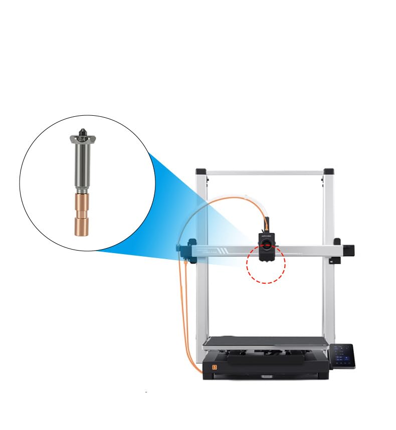 Hardened Steel Nozzle 0.8mm for Anycubic Kobra 3 Max - Durable Nozzle for Precise 3D Printing