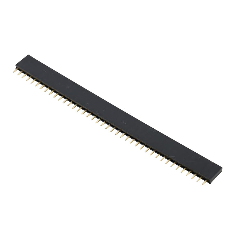 2.54 mm Breakaway Board 40-Pin Female Header Pin Headers 40 Pin Single Row Straight Pin Hole Grid Board for Arduino Shield (Pack of 20) 20 x female pins