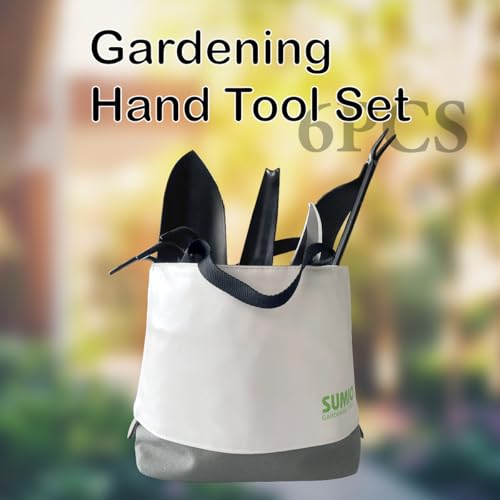 SUMIO Mini Garden Tool Kit + 6-Piece Gardening Hand Tool Set