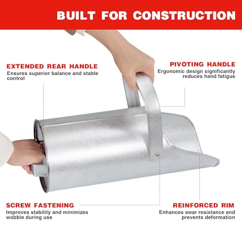 Sandbag Filler with Handle, Iron Sand Funnel Scoop Manual