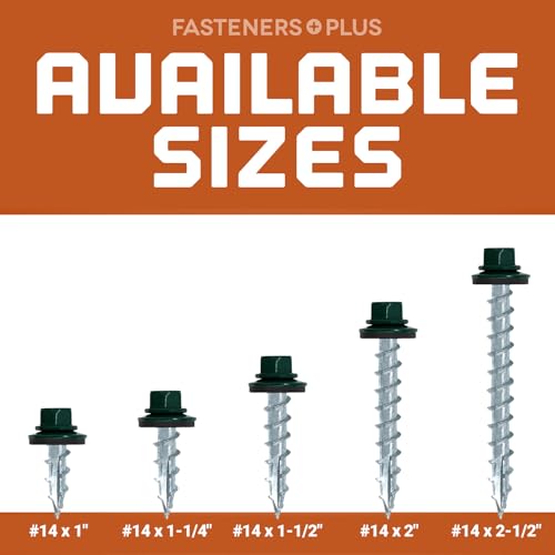 ST Fastening Type 17 Woodbinder Metal Roofing Screws #14 x 1 #14 x 1" Galvanized