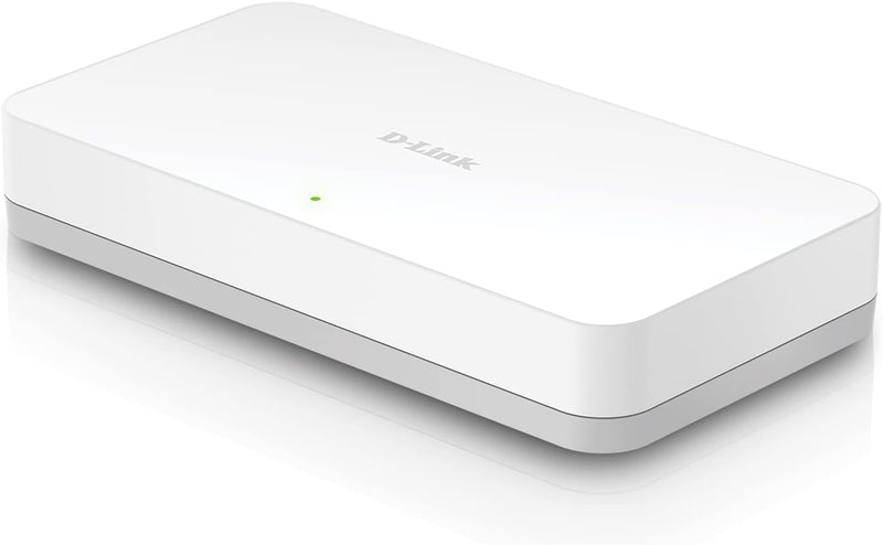 D-Link 8 Port Gigabit Ethernet Unmanaged Network Switch, Plug and Play, Ethernet Splitter, Fanless, Traffic Optimization, Unmanaged (DGS-1008A)