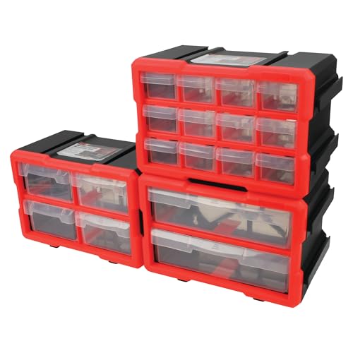 Performance Tool W5911 4-Drawer Interlocking Storage Bin (Pack of 1)