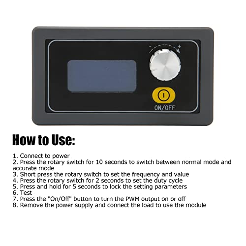 1 Channel PWM Pulse Rate Generator for Generating Pulse Frequencies with Adjustable Dual Mode Generator Module and XY PWM Switch