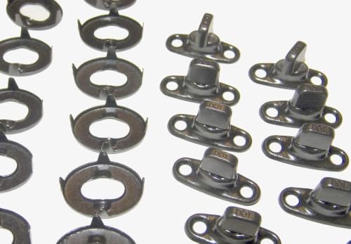 Common Sense Fasteners, Turn Button Set, Black Oxide Finish (Government Black) 10 Piece