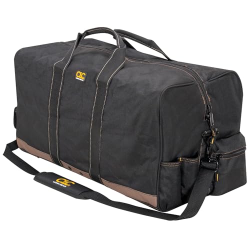 CLC Custom Leathercraft 1111 24 in. All Purpose Construction Gear Bag with 7 Outside Pockets