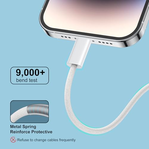 Lightning Cable USB C 1 m + 1 m, [MFi Certified] iPhone Charging Cable USB C | Power Delivery iPhone Charging Cable USB C for iPhone 14/13/13 Pro/13 Pro Max/12/12 Pro Max/11 Pro/X/XS/XR/8