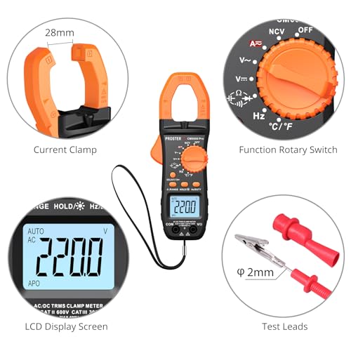 Clamp Meter 6000 Count - Smart Multimeter 6000 Count