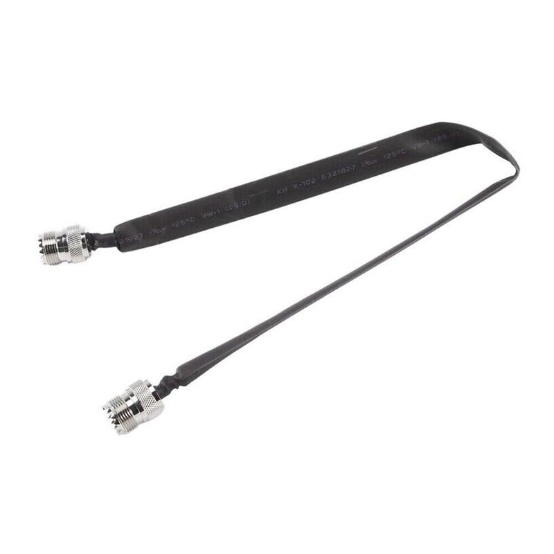 2 Pieces Door/Window Pass Through Flat Coaxial Cable SO239 UHF Female to UHF Female