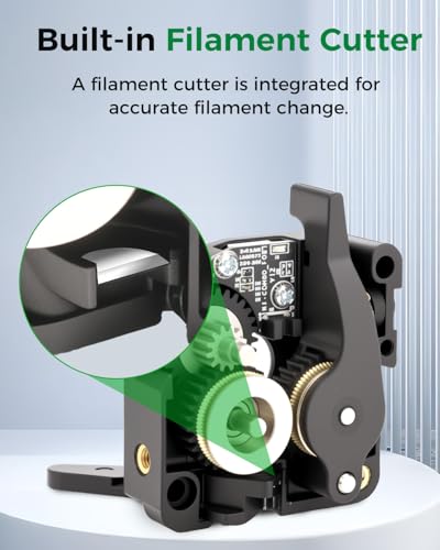 Creality Official K2 SE Extruder Kit, Built-in Filament Break Sensor and Filament Cutter, Dual Gears for Smooth Feeding, Force Up to 80N, for 3D Printer K2 SE Combo