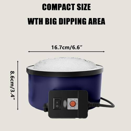 Electric Hot Glue Pot for Crafts with 1lb Pellets 225-400°F Adjustable - Blue Electric Glue Pot