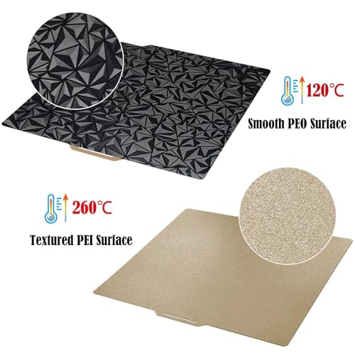 PEI Build Plate, 235x235mm Dual Sided with PEI Coating and Pattern for Strong Adhesion Easy Removal, for Ender 3 S1 S1 Pro 3D Printer