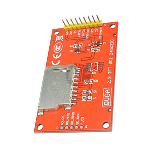 Hailege 2.2 Inch ILI9341 SPI TFT LCD Display 240 x 320 ILI9341 LCD Screen with SD Card Slot Raspberry Pi