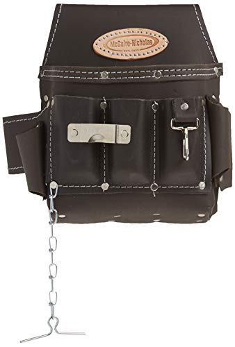 McGuire-Nicholas 526-CC Brown Professional Electrician'S Pouch, oil tanned leather Pouch + Tool Belt