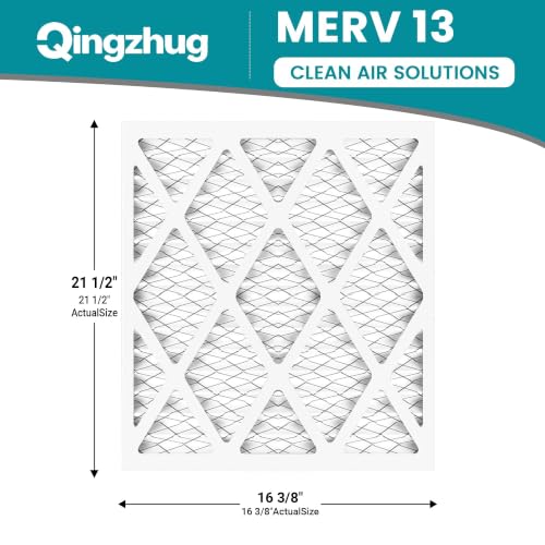 16 3/8x21 1/2x1 MERV 13 (6-Pack) Pleated Air Filter (Actual Size: 16 3/8"x21 1/2"x3/4") MPR 1900 & FPR 10, Furnace Air Filters 16 3/8x21 1/2x1 6-Pack