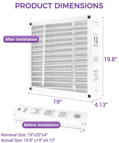 19x20x4'' Replacement Filter for Bryant Carrier FILXXFNC-0021 1