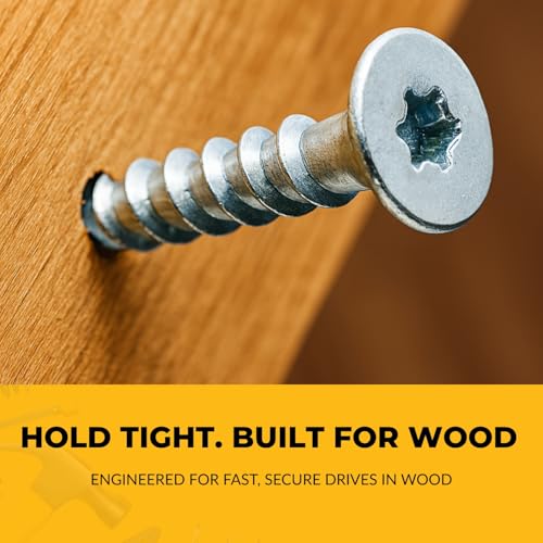 FastCap PowerHead Wood Screws, 2.5", T20 Torx Drive, 150-Pack 18 Inch