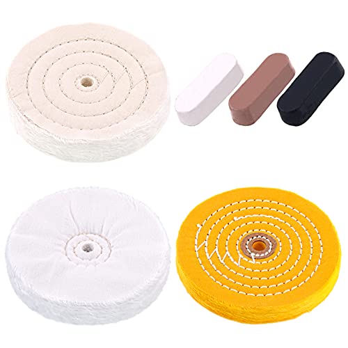 Swpeet 12Pcs 6" 8" Buffing Polishing Wheels Polish Pad