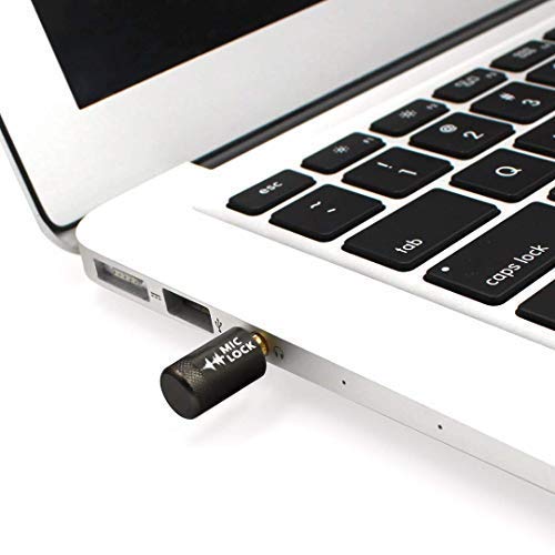 Mic-Lock 3.5mm for Headphone Port - Microphone Audio and Data Security - Privacy Protector for Laptops, Smartphones, Tablets, and Computers (Gray, Single Pack) 1 Pack Metallic