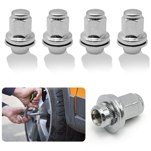 5PCS M14-1.50 Wheel Nut Replacement Front and Rear 9-1000371, 9094201103, 90942-01103, 90942A1001, 611-277, 611-2771, 6112771, 910003 Compatible with Toyota Tundra 2007-2021 (Pack of 2) Medium (Pack of 2)