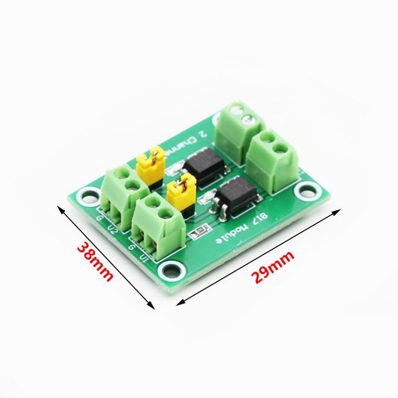 6pcs 817 Optocoupler 2-Way Voltage Insulation Board Voltage Control Switch Module, 3.6-30V Driver Photoelectric Insulated Module