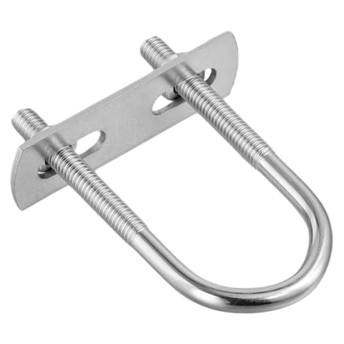 40 Sets M6 x 25 x 70mm U Bolt, Zinc Plated Steel U Clamp with Washers and Nuts for Construction, Trailer, Boat Trail, Silver