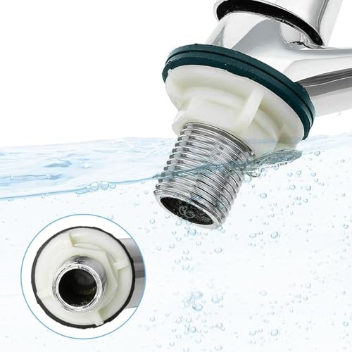 Pair of 2 Bathroom Basin Taps, Chrome Plated Copper Body Lever Bathroom Sink Tap for Hot and Cold Water, Pair of Bathroom Sink Taps for Bathroom Kitchen, Sink tap Double Basin taps