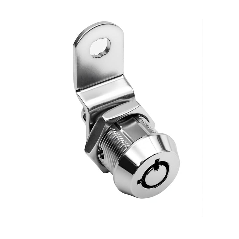 Toolbox Lock Tubular Cam Replacement Lock Hook Cam Keyed Alike (5/8 Inch, Chrome Finish, 5 Pack) Chrome Pack of 5 5/8 Inch