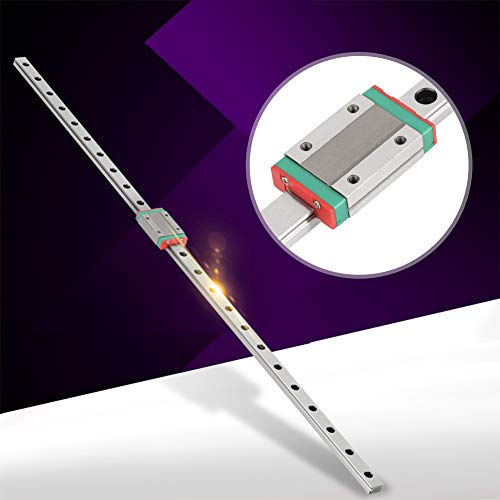Linear Rail Block, MGN12H 600mm Linear Slide Rail Linear Guide Rail Slide Carriage CNC Router with Sliding Block