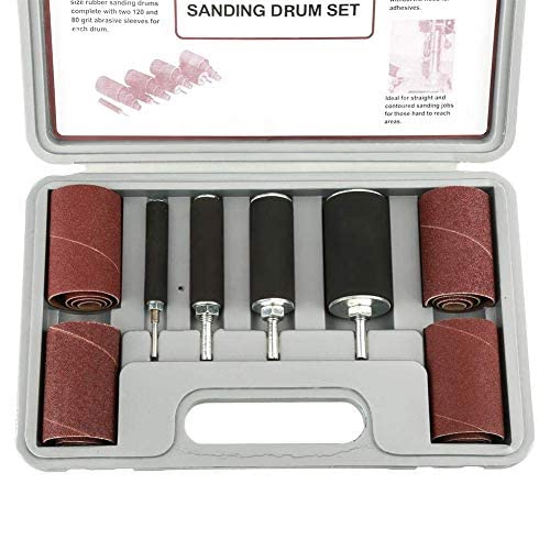Pack of 20 spindle sander sanding machine sanding sleeves tool set sanding sleeves with case for drill