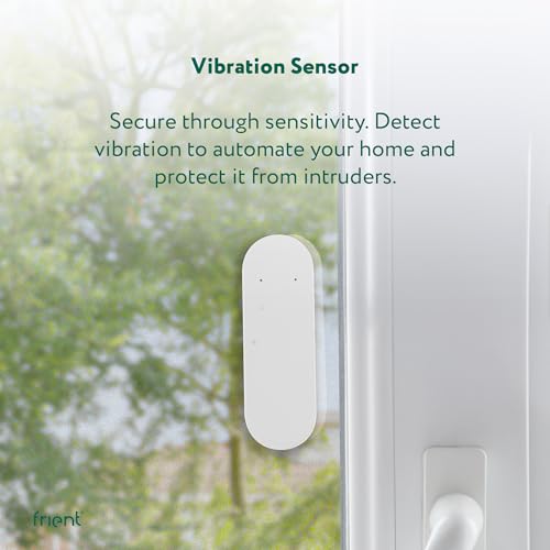 frient Vibration Sensor - Zigbee 3.0 Tilt & Temperature Sensor, White