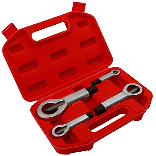 Metal Nut Splitter Cracke (4 Pack), Heavy Metal Duty Nut Splitter Pressure Nut Splitting Tools for Removing Broken Nuts