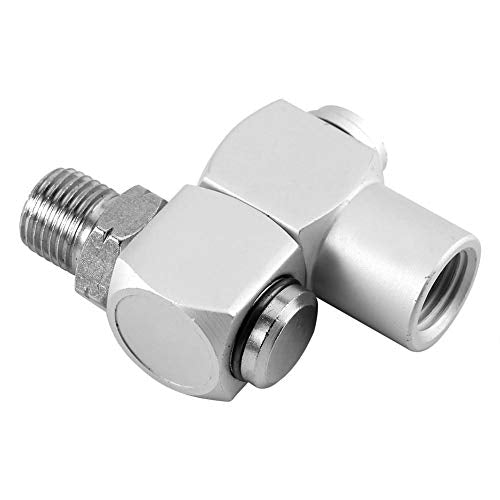 Pneumatic Swivel Joint 360 Universal Joint, 4 Pieces/Set Aluminum 1/4 Inch Universal Tool for Swivel Hose Adapter 360 Inch