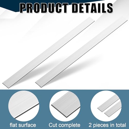 Zonon 4 Pcs 6061 Aluminum Flat Bar 36 x 1 x 1/8 Inch, Metal Stock