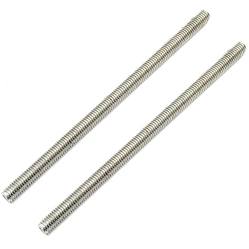 Stainless Steel 3/8" Threaded Rod with 100PCS Hex Nuts