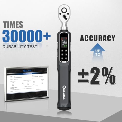 Digital Torque Wrench 3/8 Drive, 1.5-99.6 ft-lb ±2% Accuracy 1.5-99.6Ft.Lb/2-135Nm-3/8"