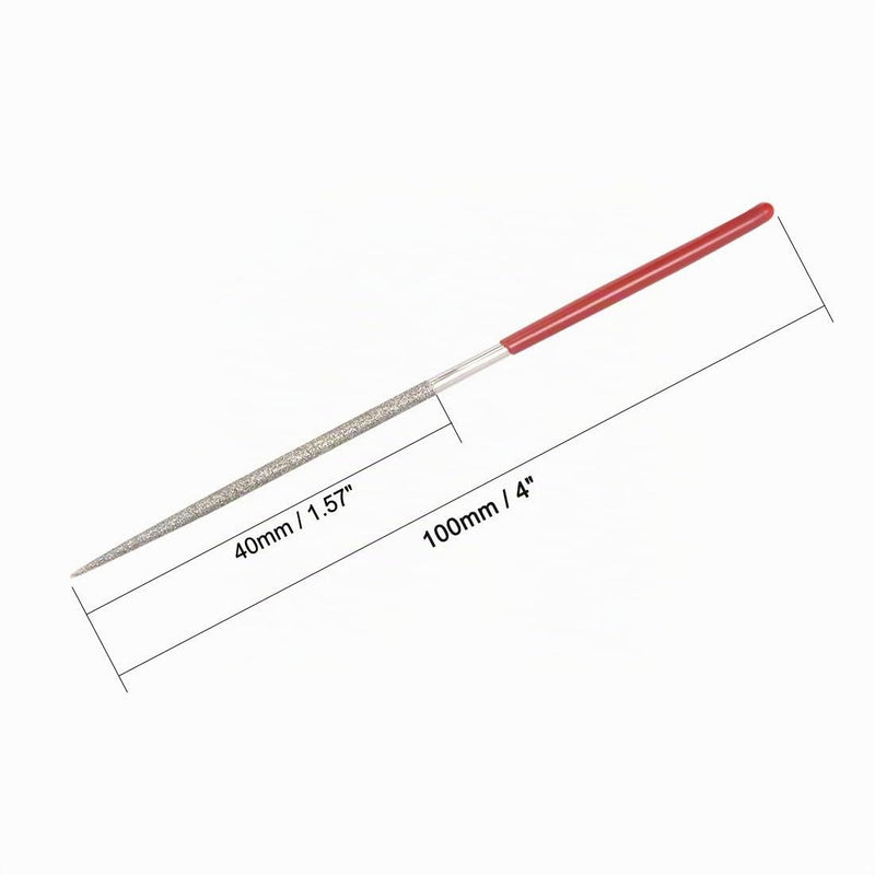 sourcing map 2mm x 100mm Round Diamond Needle File 150 Grit