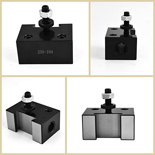 waltyotur AXA 250-104 Heavy Duty Boring Bar Holder, Quick Change Heavy Duty Boring Bar Tool Post Holder for CNC Lathe