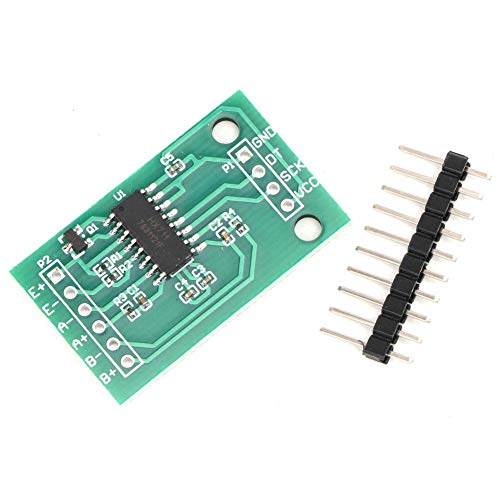 Fafeicy HX711 Module + 4pcs Personal 50kg Half Bridge Strain Gauge Weighting Sensor Set, equipped with three operating modes and two analog channel inputs, 34*34mm sensor size