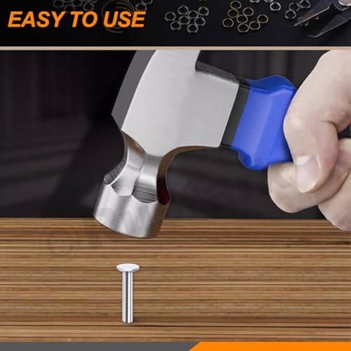 300Pcs 1-1/4 Inch 30mm Galvanized Roofing Felt Nails Asphalt Nails Slating Nails Cement Siding Nails for Roof Repair, Asphalt Tile, Landscaping Galvanized Steel