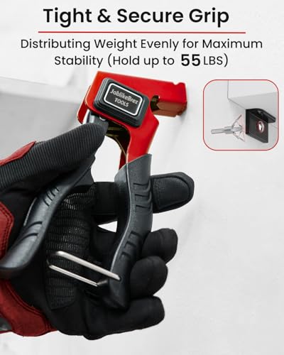 Molly Bolts for Drywall Plaster Walls (0.12"-1.28"), 34 PCS in 3 Sizes, Heavy Duty Hollow Wall Anchors with Setting Tool, Perfect for TVs, Curtain Rods, Mirrors, Towel Racks, Up to 55 lbs Red