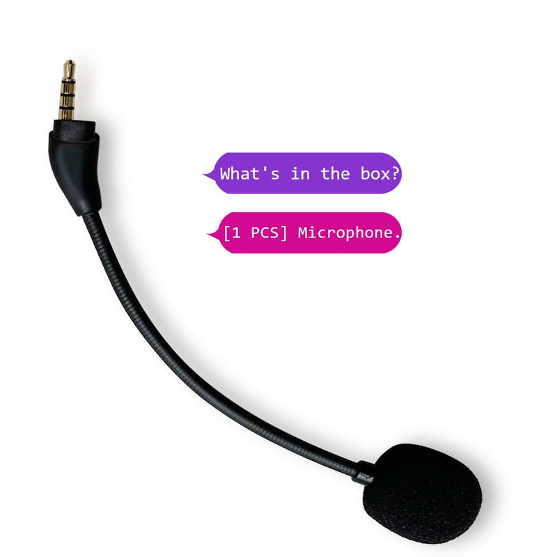 Replacement Mic Compatible with HyperX Cloud 3 Headsets, Microphone Replacement Compatible with Hyper x Cloud III Headphones
