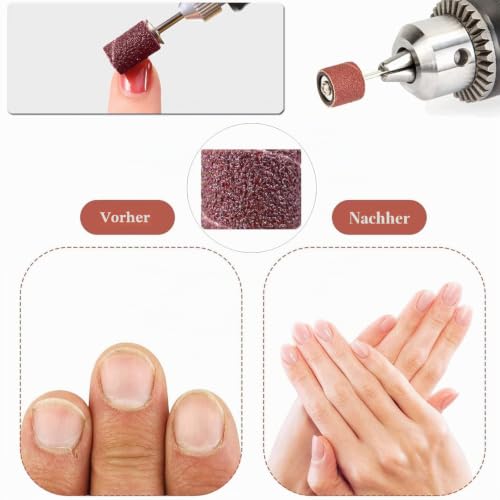 Sanding Sleeve Set for Dremel Sanding Attachments 80/120/180 Pack of 287 | Grit sanding drum with free box including 285 pieces sanding belt sleeves and 2 pieces sanding roller