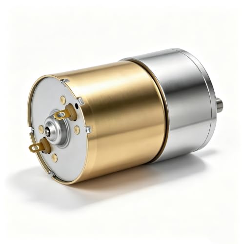 Podazz DC 12V 550RPM Gear Motor High Torque Electric Micro Speed Reduction Geared Motor Centric Output Shaft 37mm Diameter Gearbox