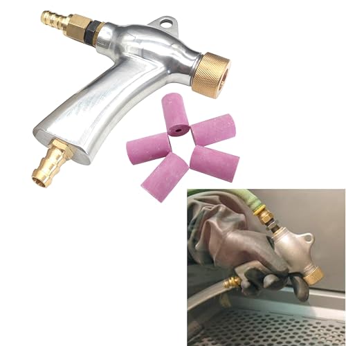 Sand Blaster Gun, Sandblasting Sandblaster Gun Kit for Sandblast Blast Cabinet with 15Pcs Ceramic Nozzles
