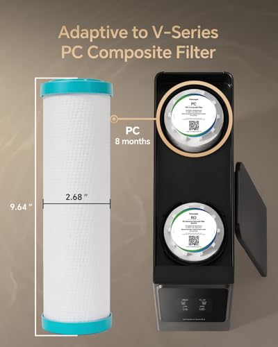 Vancepic PC+RO800 Composite Filter Replacement, Compatible with V-Series (V600/V800) Water Purifiers