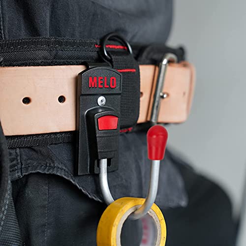 MELOTOUGH 2 Pack Tool Holster Cordless Drill Holster Tool Hook Single + 1 Pack Magnetic Suspenders Tool Belt Suspenders with Large Moveable Phone Holder
