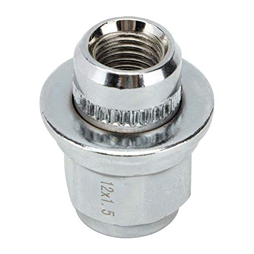 Aramox Wheel Nut, Steel Tyre Tire Nuts Car Wheel Rims Tires Nuts Fit for 2001-2016 Silver