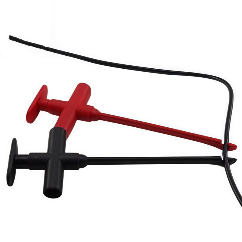 TH-F-2-KIT Insulation Piercing Clip Test Probe + Silicone Test Lead Set, Hook Banana Jack Spring Loaded Copper Kit