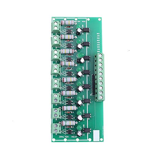 Optocoupler Isolation Module, AC 110V 220V 8 Channel Optocoupler Detection Module, PNP AC Test Module High Output Power Monitoring